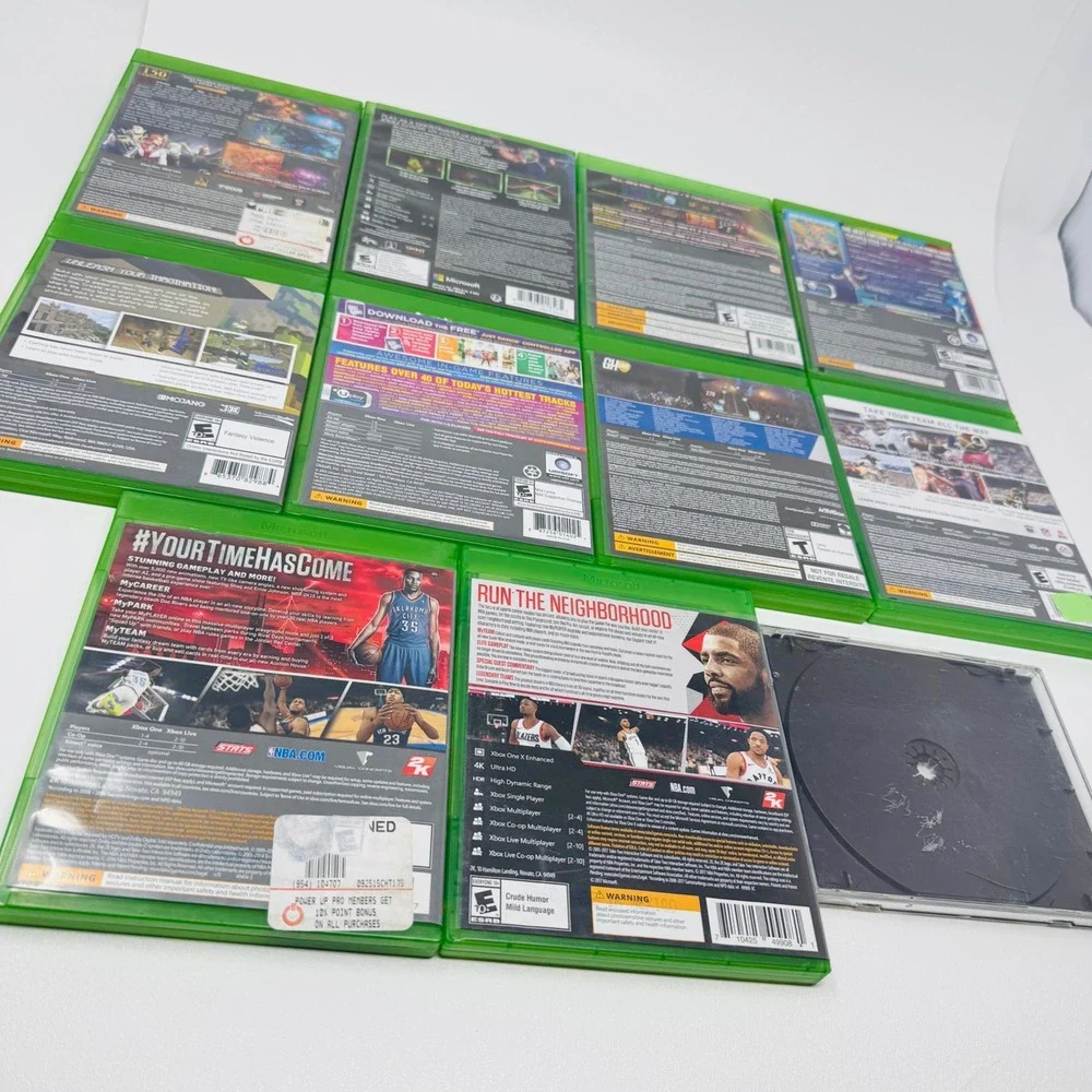Xbox One Game Lot of 11 Minecraft Divinity Just Dance NBA 2K Madden Call of Duty